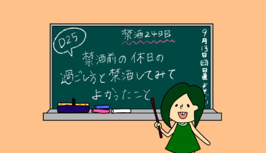 術後妊活2周期25日目〜禁酒前の休日の過ごし方と禁酒して良かったこと〜【妊活徒然日記】